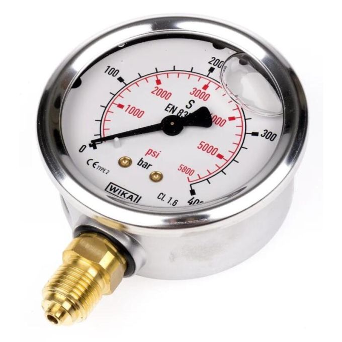 DELIMON 751118253 Pressure Gauge 0-250 Bar G1/4” Down D=63en 837