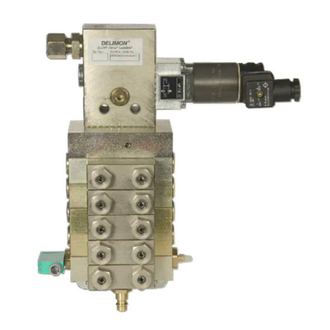 DELIMON ZAG03A010124IIL05 Distributor ZPA/G 5Outlets.02AA/02AA/02AC with Valve 24V And Fittings