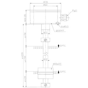 DELIMON 39161SXXX Liquid Level Switch (Float Switch) 250V for Oil for 200L Barrel